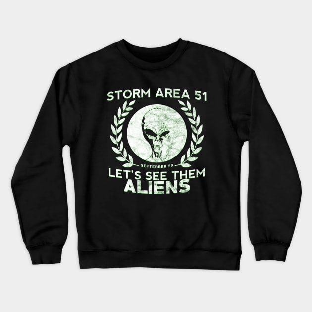 Storm Area 51 Crewneck Sweatshirt by giovanniiiii